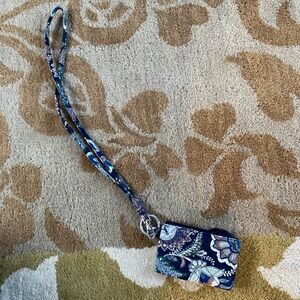 Vera Bradley Versailles Navy Wristlet